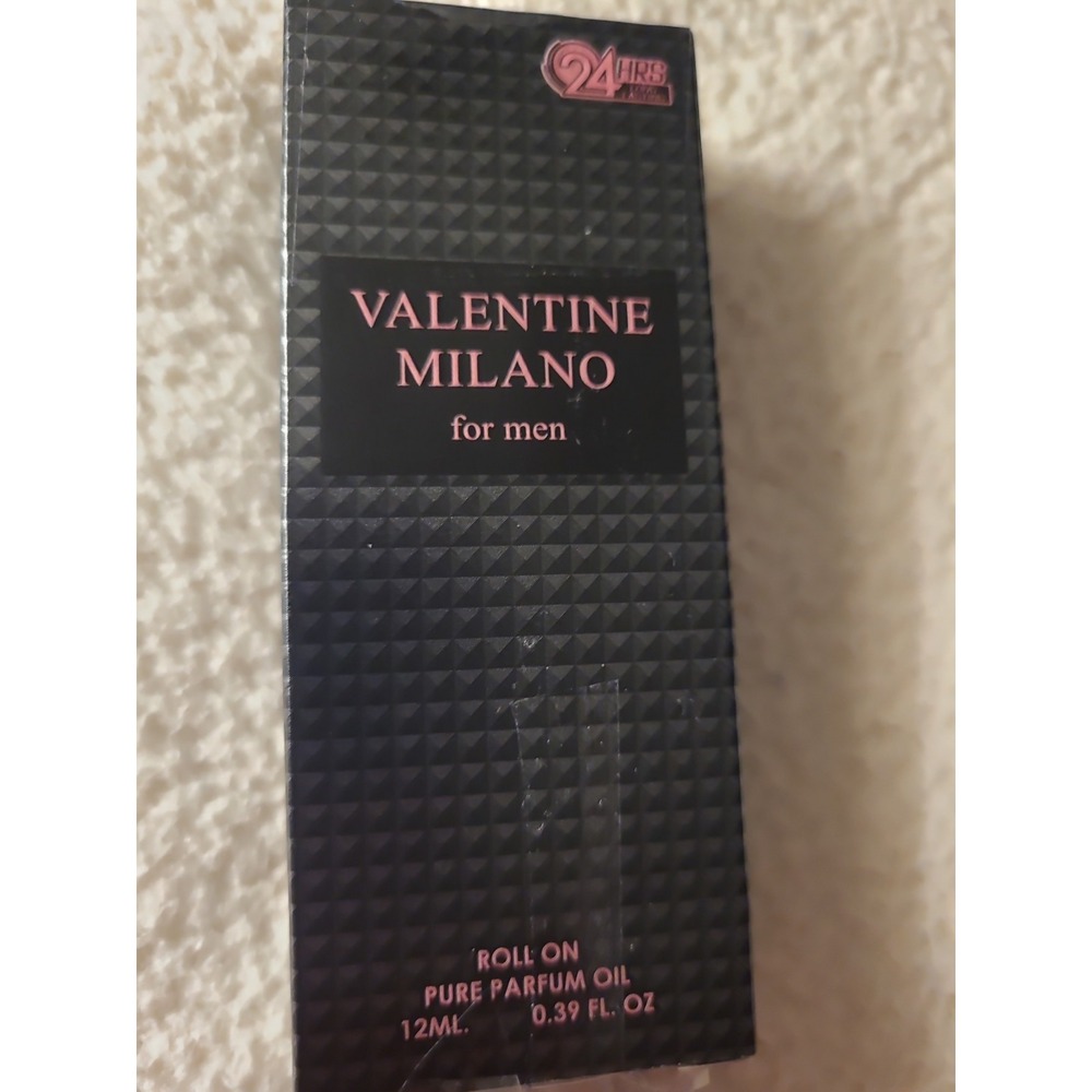 Valentine Milano For Men Roll On Pure Perfume Oil .39 Oz Damage Box